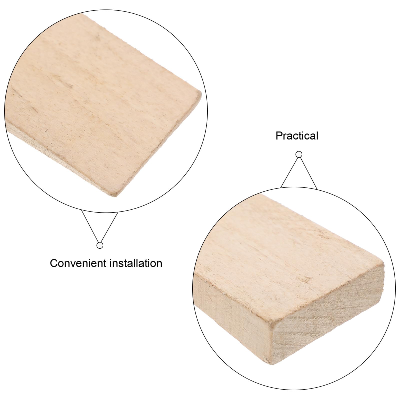 Coin de Fixation en Bois pour Manche de Hache et Houe, Cales Fines en Bois Jaune Lot de 10 Pièces, Accessoires pour Outils Agricoles, Cale de Poignée Sécurisée pour Entretien