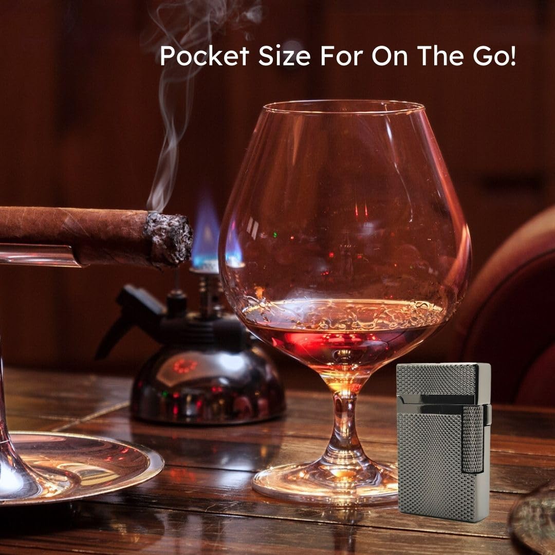 Visol Hubbard Barley Soft Flame And Torch Flame Flint Lighter - Gunmet – Lighters Direct