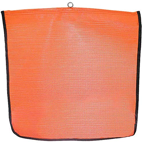 SafeTruck by Ms. Carita Flo-Orange Mesh Flags with Wire Loop and Edge Binding - 16