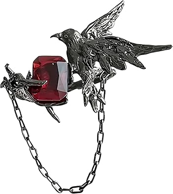 Black Crow Rings for Women Men Gothic Punk Raven Rings Halloween Crow Ring