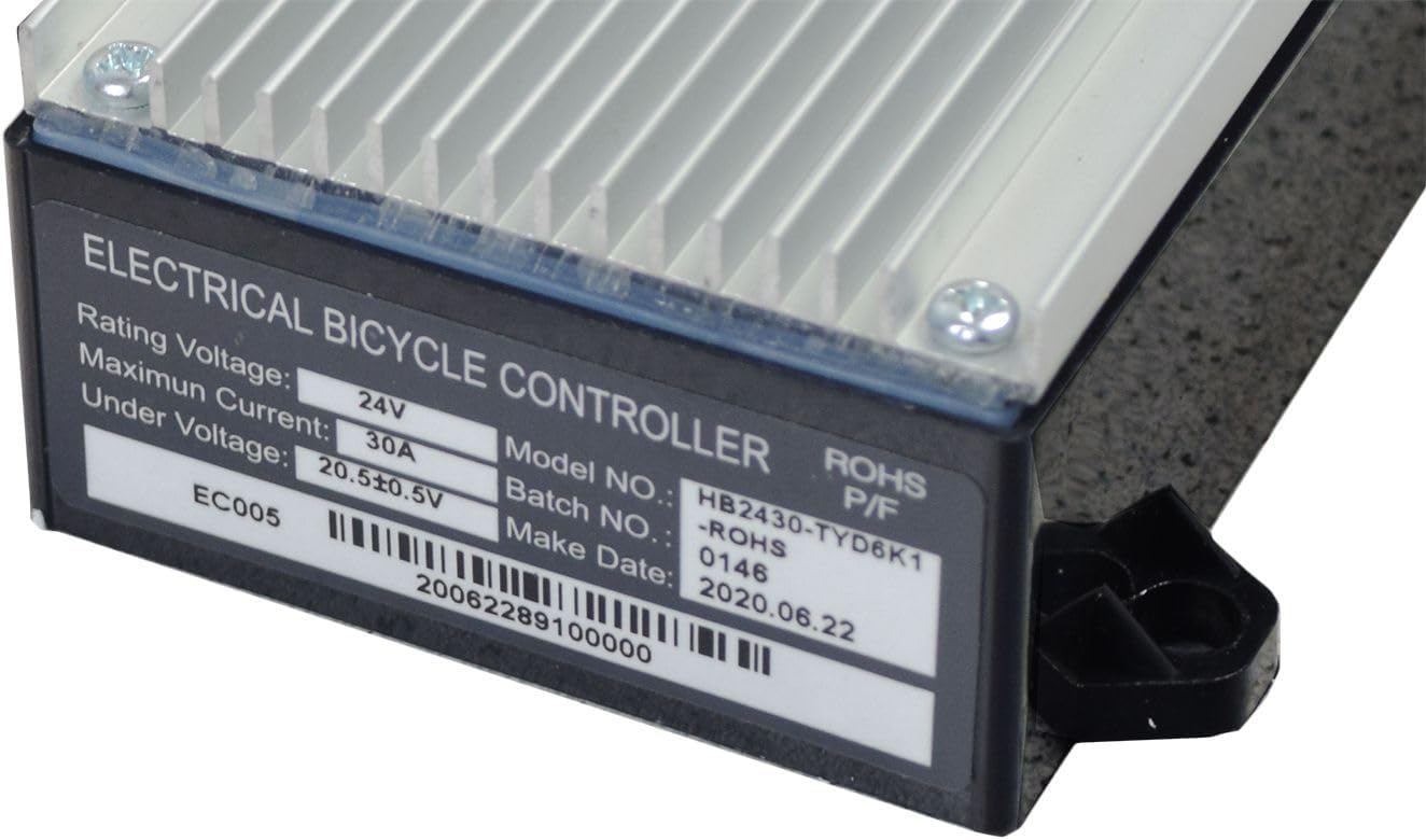 AlveyTech Control Module & Foot Pedal Throttle Kit Compatible with Razor Crazy Cart (Vers 5+) - Replacement HB2430-TYD6K1 Controller with Connectors