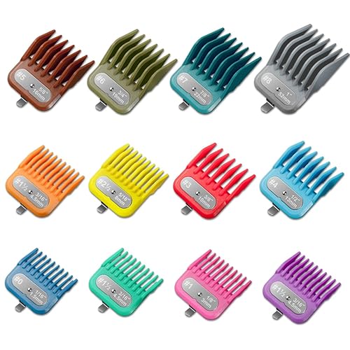 12 protectores de cortapelos aptos para Andis Master, Oster Fast Feed, Andis AAC-1, GC, LCL, ML, PM-1, PM-2, PM-4, RCAC, RS-1, US-1, US-1, repuesto