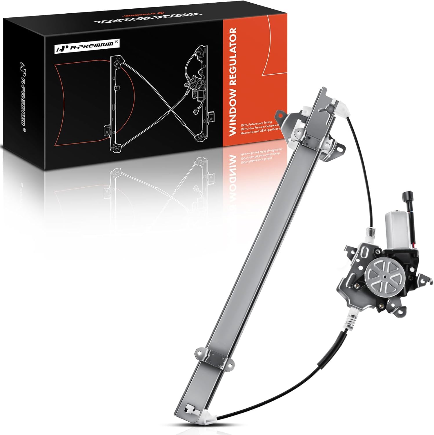 A-Premium Power Window Regulator with Motor Replacement for Nissan Frontier Xterra 2005-2015 Pathfinder Suzuki Equator (2 Pins Only) Front Left Driver Side