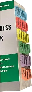 Book Tabs for The Associated Press Stylebook: 2024-2026 57th Edition. Laminated, Color-Coded, and Repositionable (Book not Included)