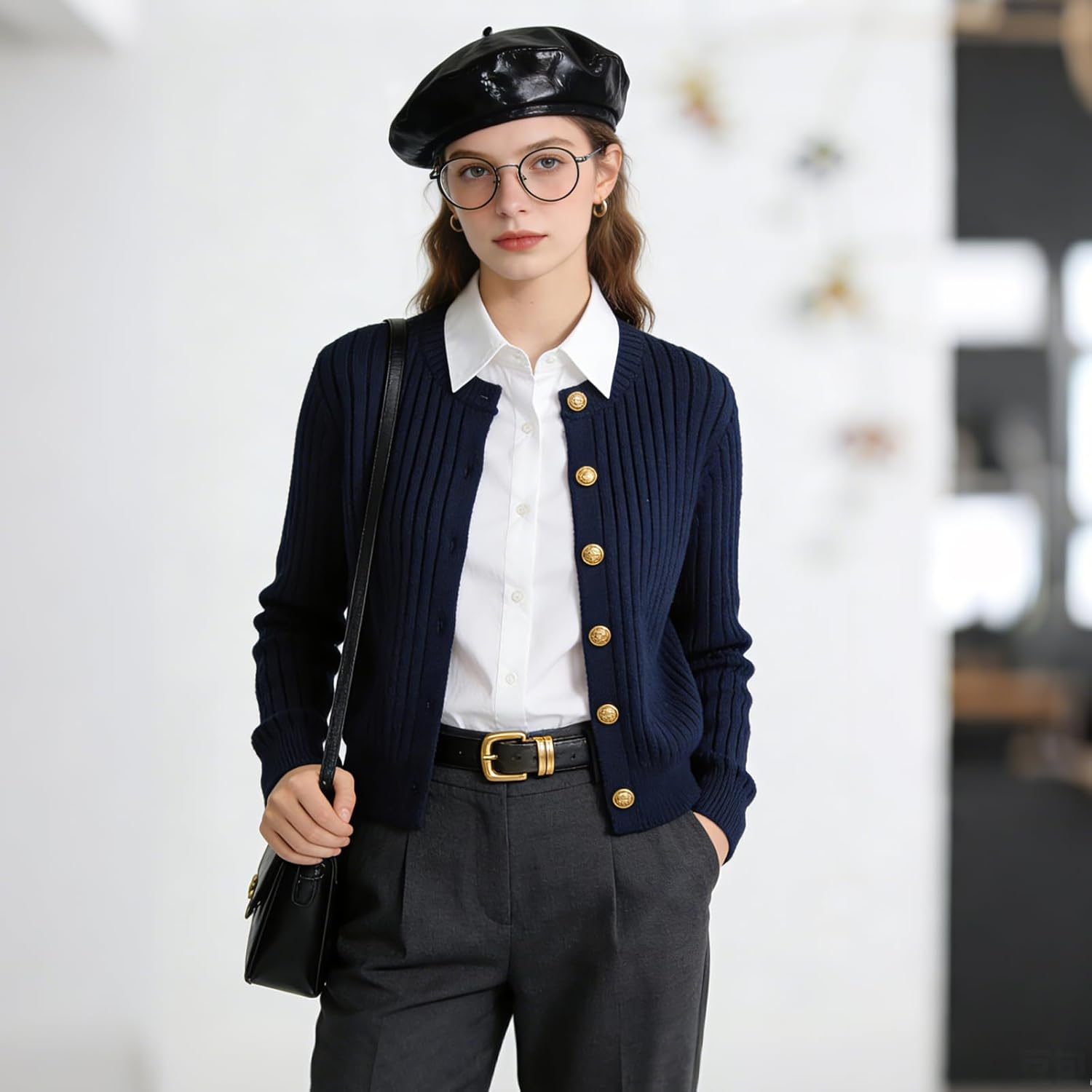 Yolyoo Fake Collar Detachable Dickey Collar, Faux False Collars Blouse Half Shirts for Women Winter Daily Costume Graduation - Image 6