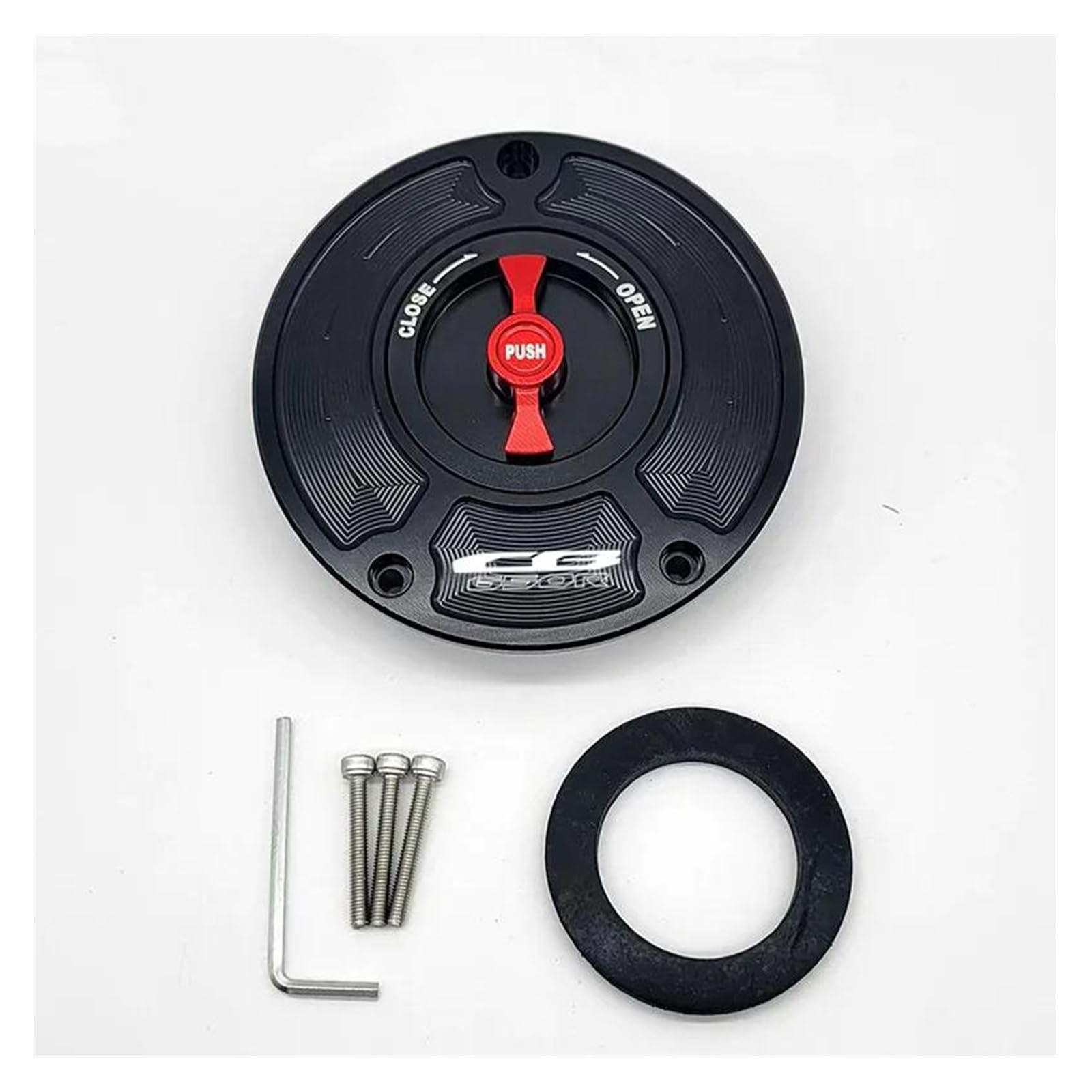 CNC Aluminium Keyless Racing Quick Release Zbiornik Motocykla Korki Paliwa Case Pokrywa Gazowa Dla HONDA Dla CBR650R Dla CB 650R Śruba(3.)