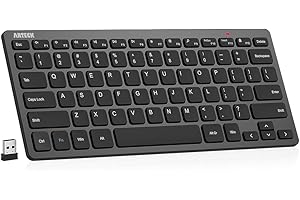 Arteck 2.4G Wireless Keyboard: Ultra-Slim, Compact, and Media-Ready