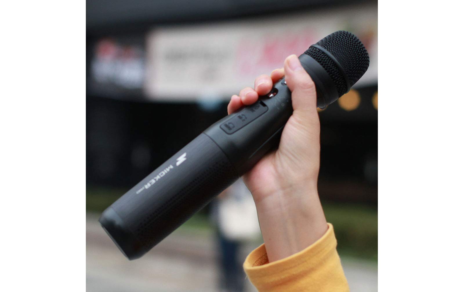 EBEST Micker Pro - Microfono a mano a batteria + altoparlante integrato