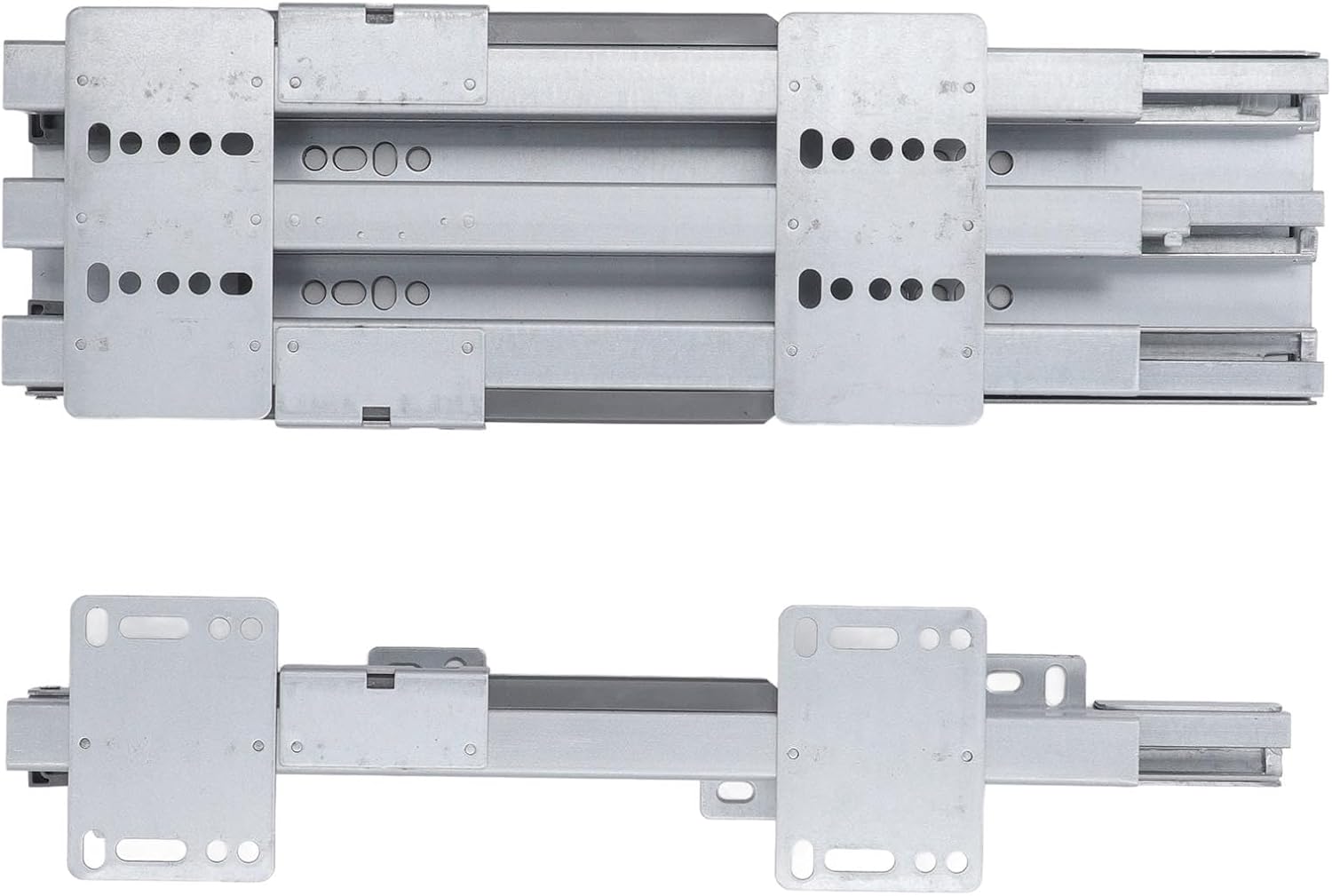 Focket Drawer Slides, Heavy Duty Full Extension 60kg Load Capacity Side Mount Ball Bearing, Metal Runners with Soft Close Damping for Cabinets Kitchen Office File Storage