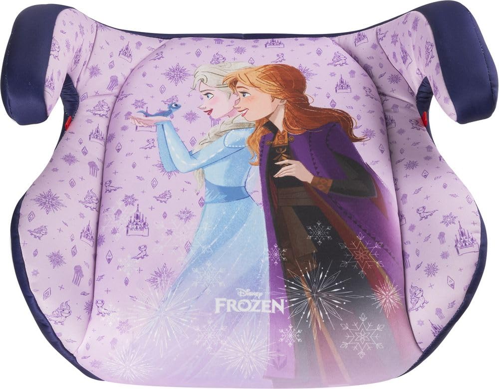 Fotelik dziecięcy z oparciem samochodowym ISOFIX Disney Frozen i-Size ECE R129, Wzrost dziecka 125-150 cm, 22-36 kg, 6-12 lat, grupa 3, łatwy do przenoszenia - zdejmowany i zmywalny