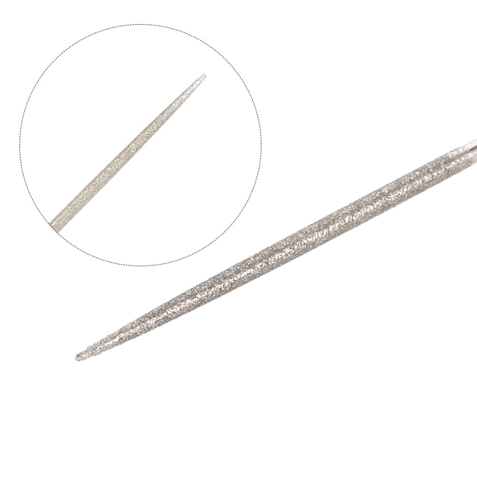 Limas de metal for acero, herramientas mecánicas, juego de limas de escofina for metal, lima de aguja redonda de 7 piezas de 2 mm x 100 mm for dar forma a acero, vidrio, baldosas de cerámica, lima res