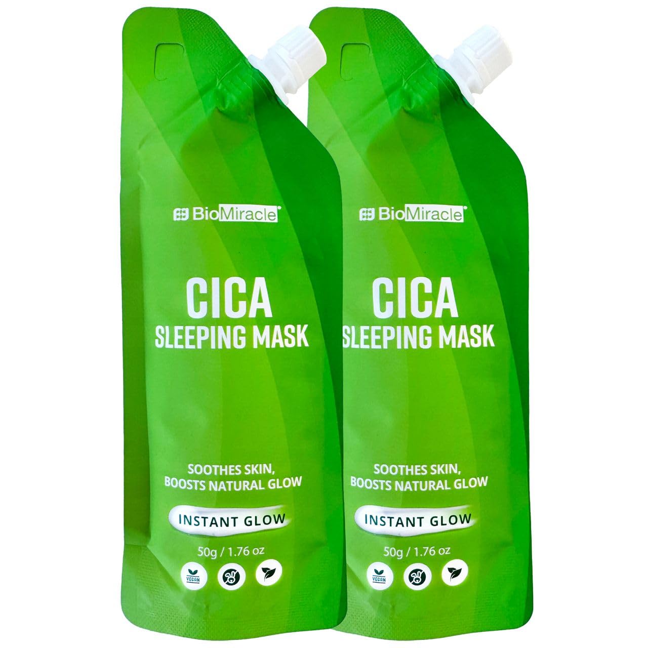 Amazon.com : BioMiracle Cica Sleeping Mask 2 Pack - Soothing