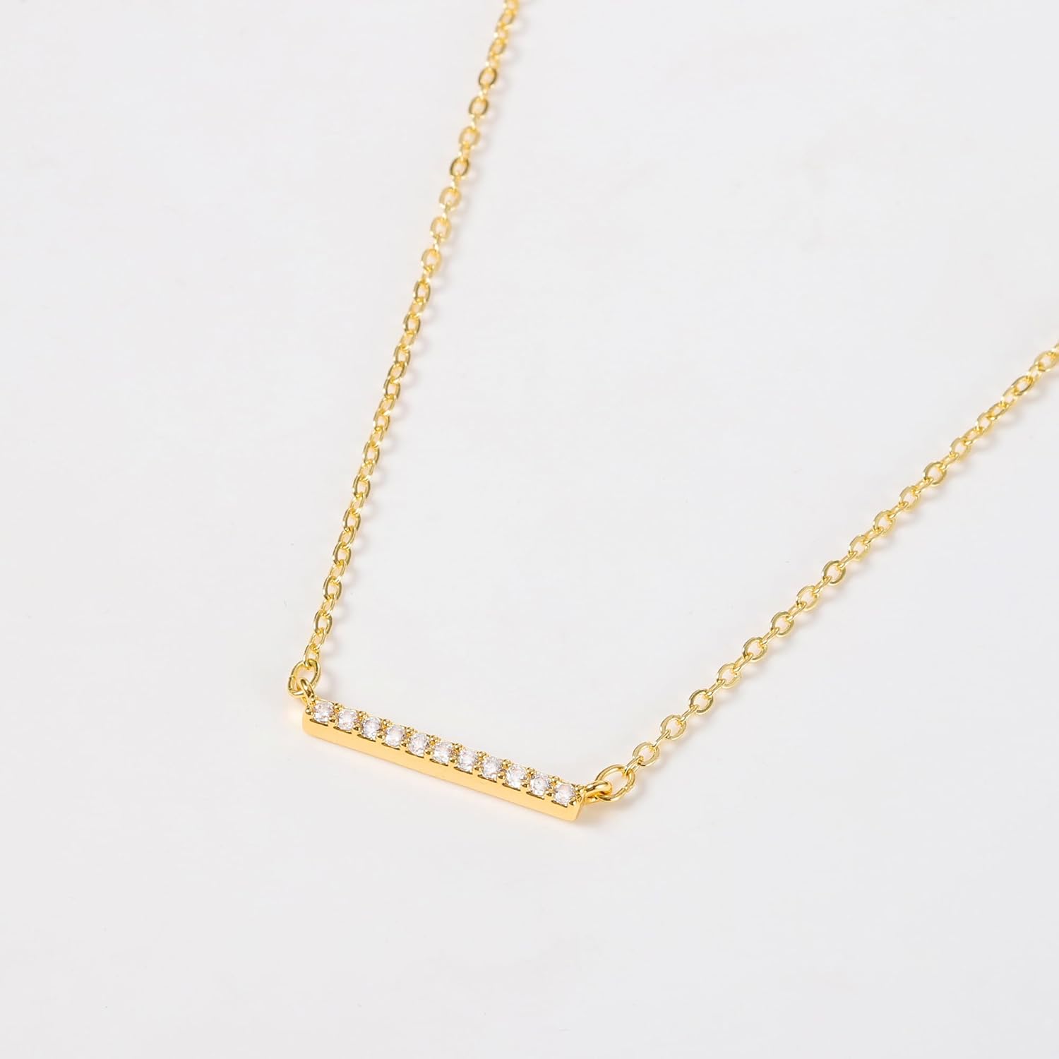 14K Gold Plated Dainty Pendant Butterfly Bead Boot Bee Baseball Flower Compass Airplane Heart Hummingbird Tree Necklace Simple Jewelry Gift for Women - Image 4