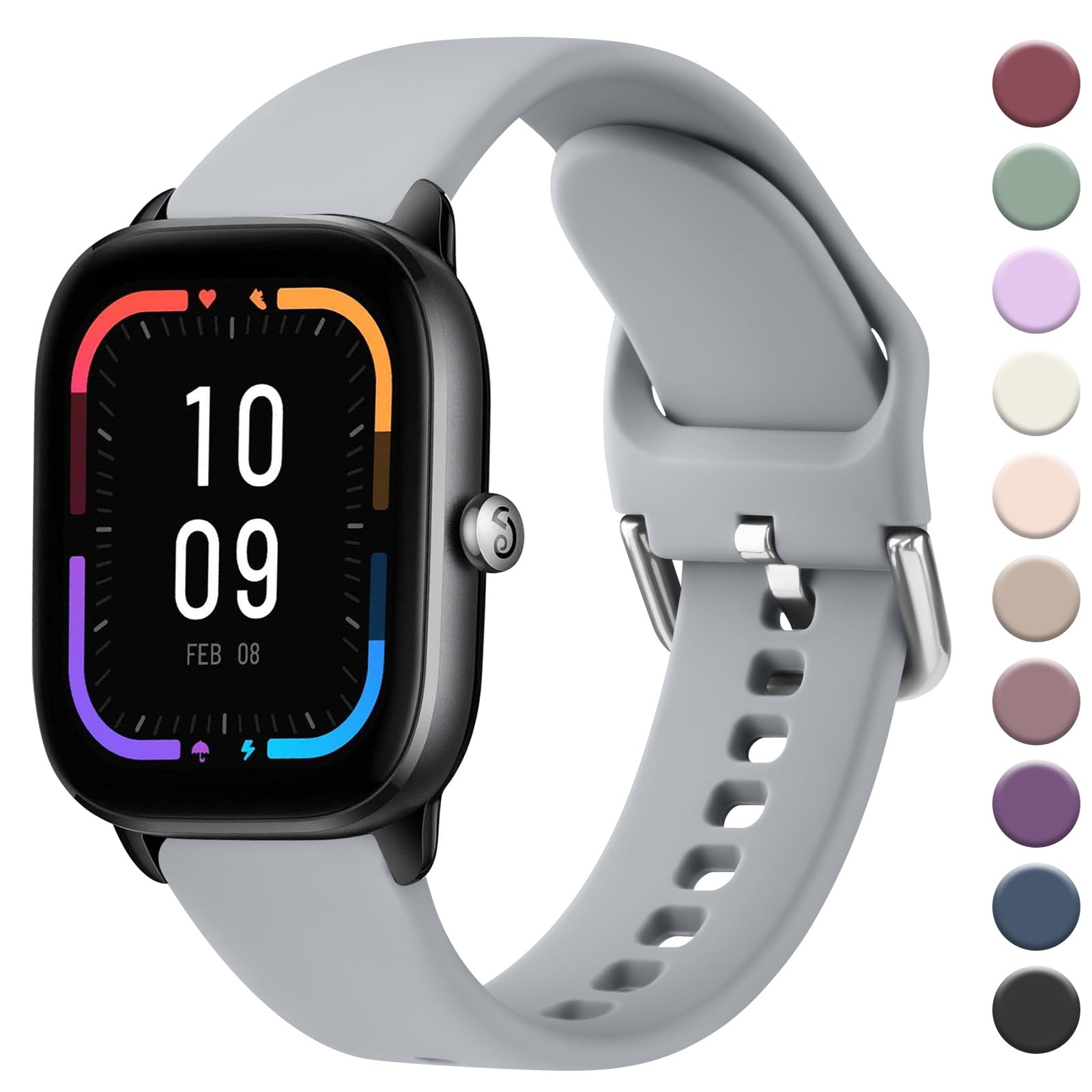 20mm Sport Armband Für Amazfit Smartwatches – Atmungsaktiv, Silikon, Viele Farben