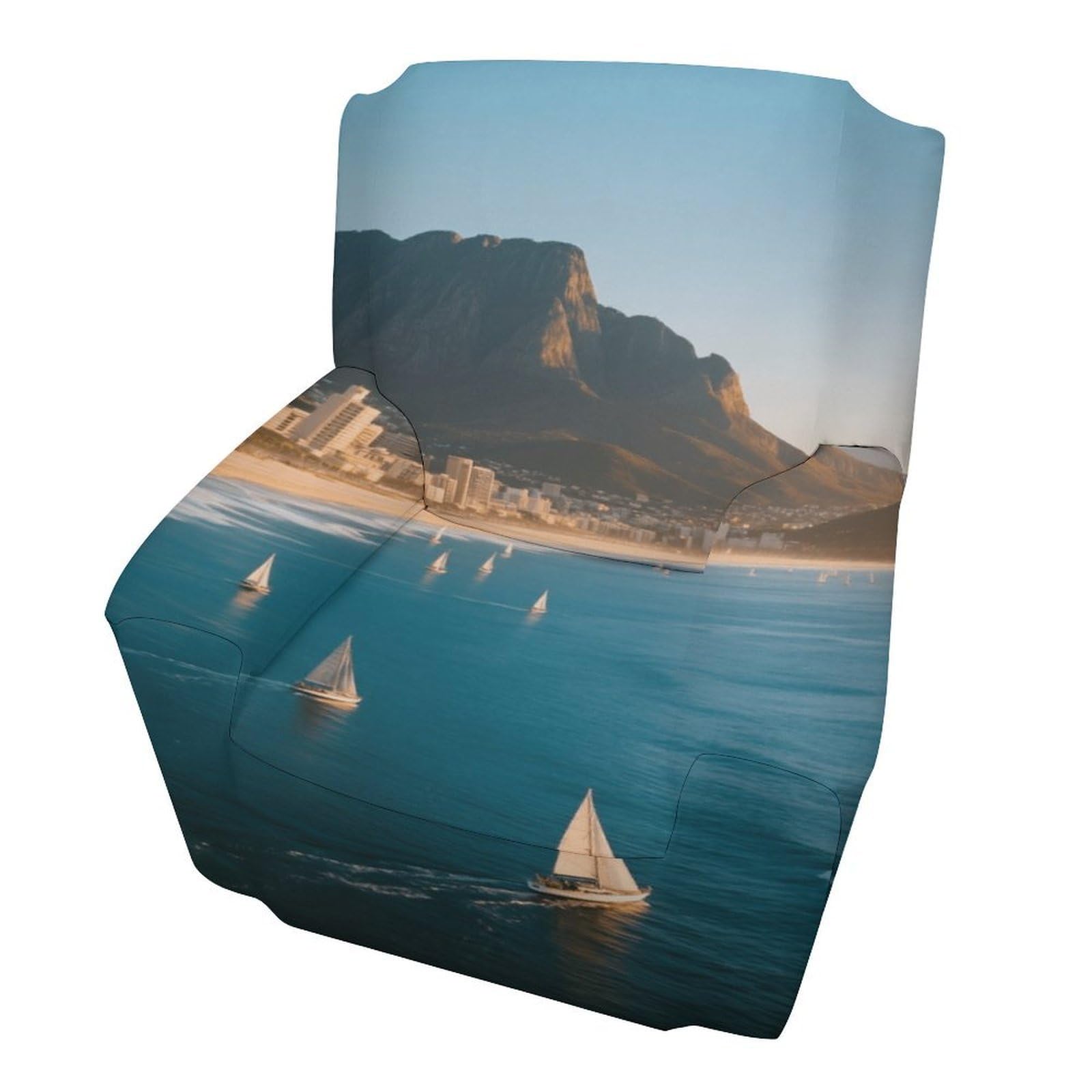 Fekiloot Style Mountains And Coastline Couch Cover Sofa Cover Sofa Slipcover