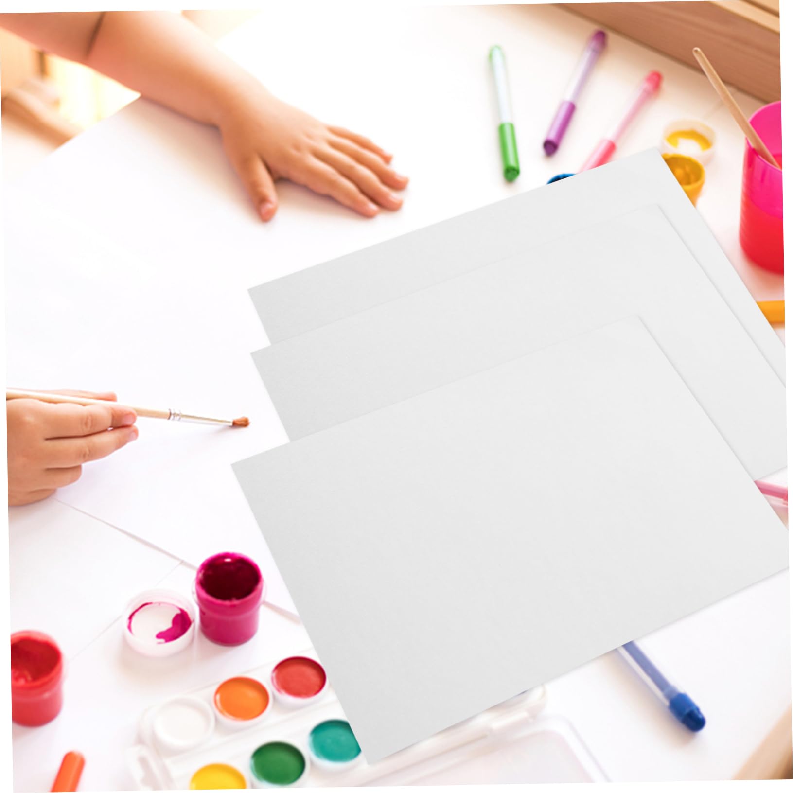 ARTIBETTER 50blätter Aquarellpapier Malpapier Zeichenpapier Aquarellpapier Dickes Papier Stabile Malfläche Leuchtende Farben Hohe Qualität Große Menge Vielseitige Künstlerische Ausdrucksmögli