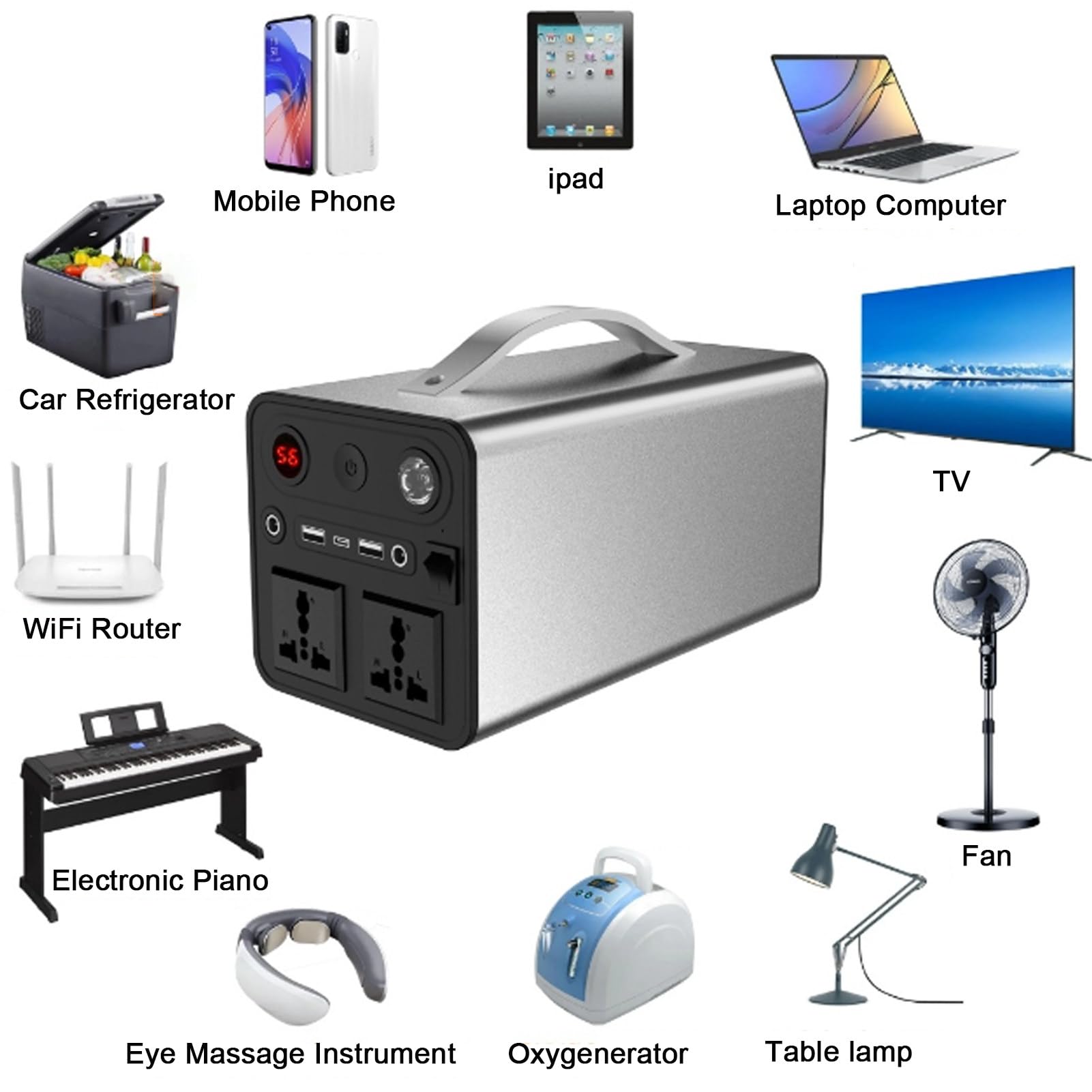 Amazon.co.jp: 90000mAh ポータブル電源 300W キャンプ用、AC/DC/USB