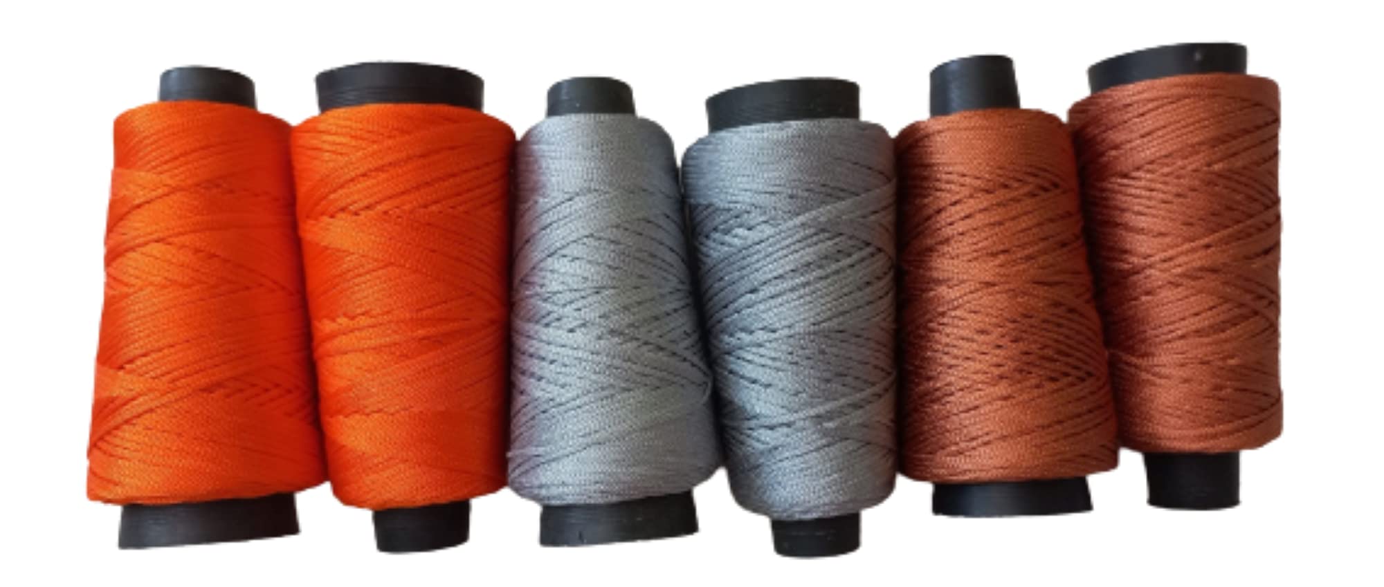 The Lovely Creations Three Colour Knitting Yarn Crochet Thread for Crochet Projects and Applique, Hand Bags, Lace Trim Set of 6 (Multi-2)