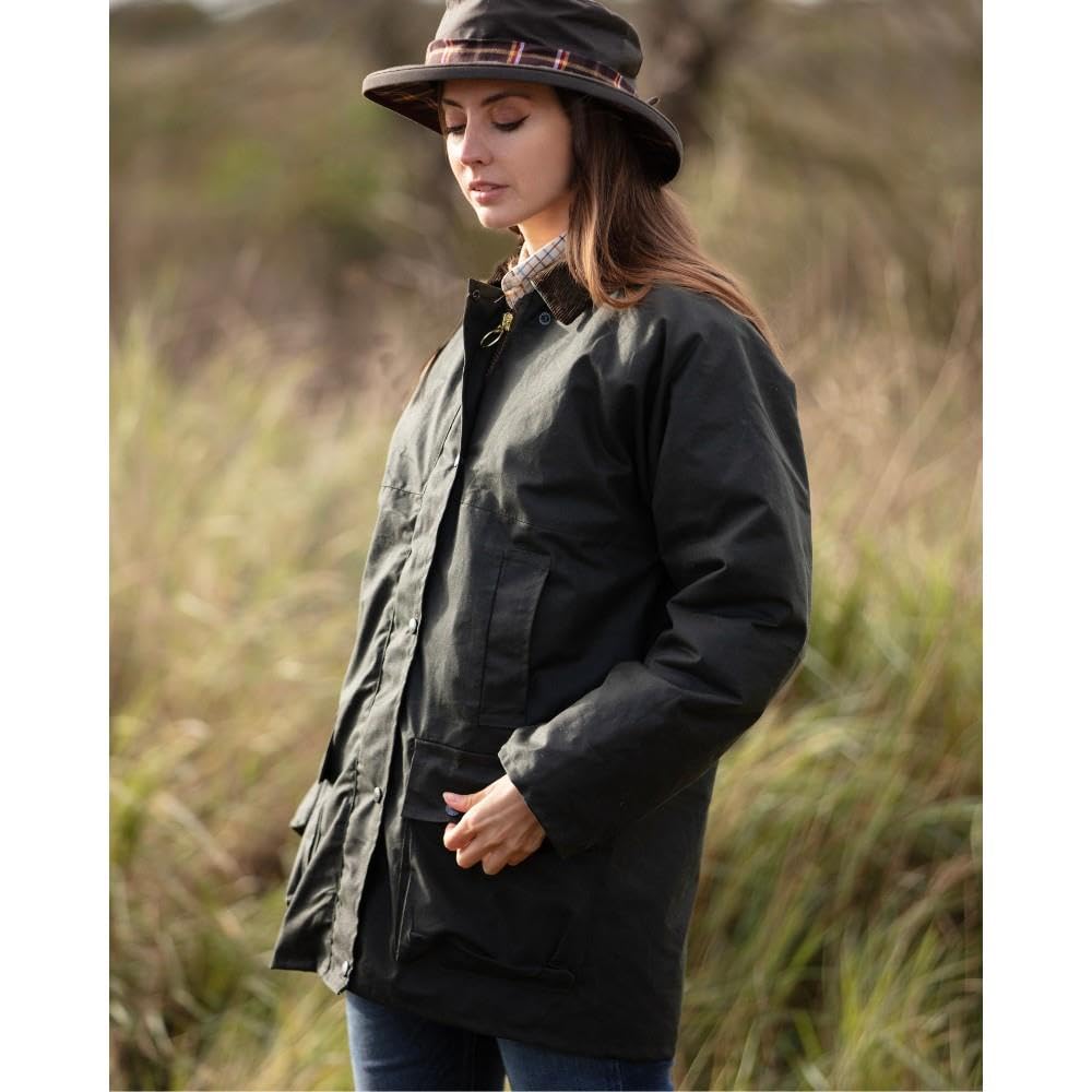 Walker and Hawkes - Veste Rembourrée Kirkstall en Cire pour Femmes