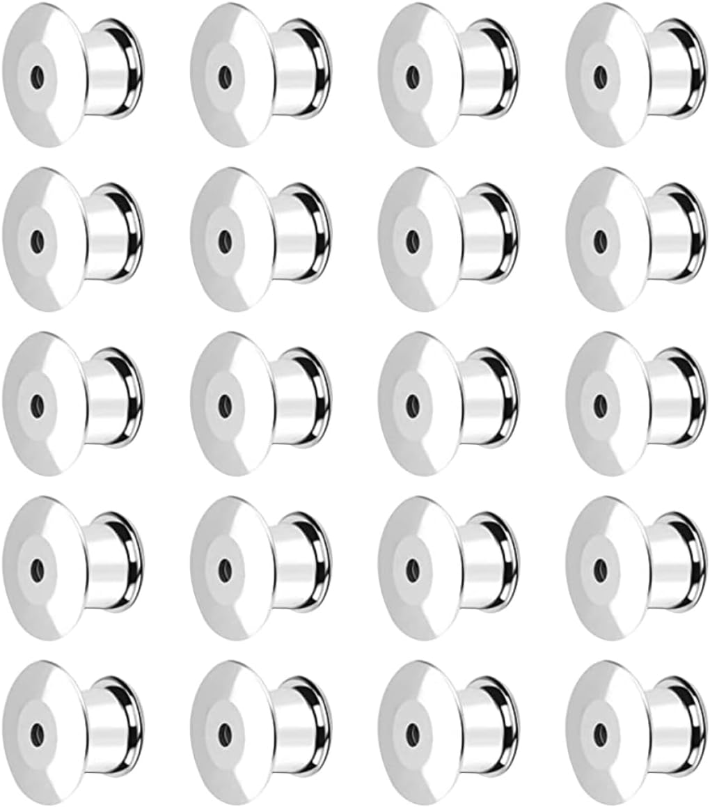 jojofuny 80pcs Craft Making Clutch Backs Pin Accessory DIY Supply Locking Pin Backs