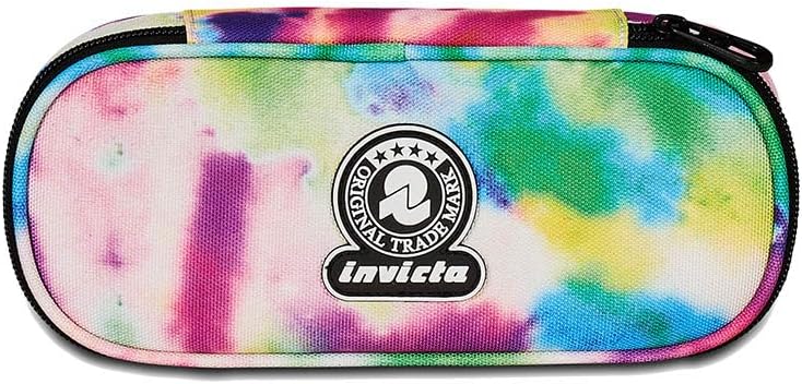 Invicta School Pencil Holder, Round Plus Fantasy, Pink and Purple, Mono Compartment with Organizer, School & Leisure, Children and Youth, Pink, School, Pink, School