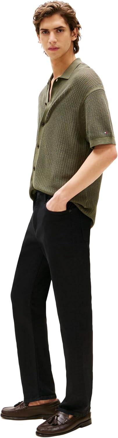 Tommy Hilfiger Mens Straight Fit Stretch Jeans for Men - Image 4