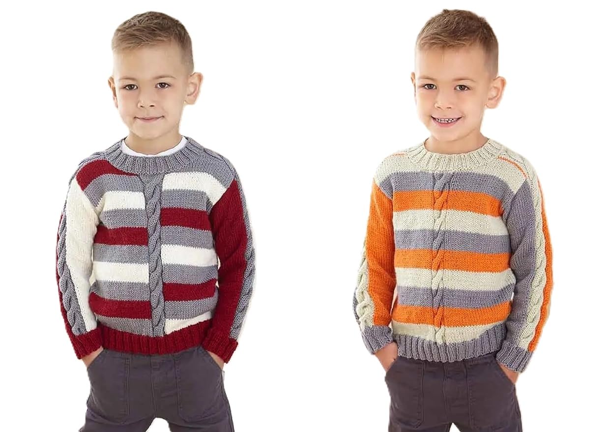 King Cole DK Knitting Pattern - 6261 Boy's Sweaters