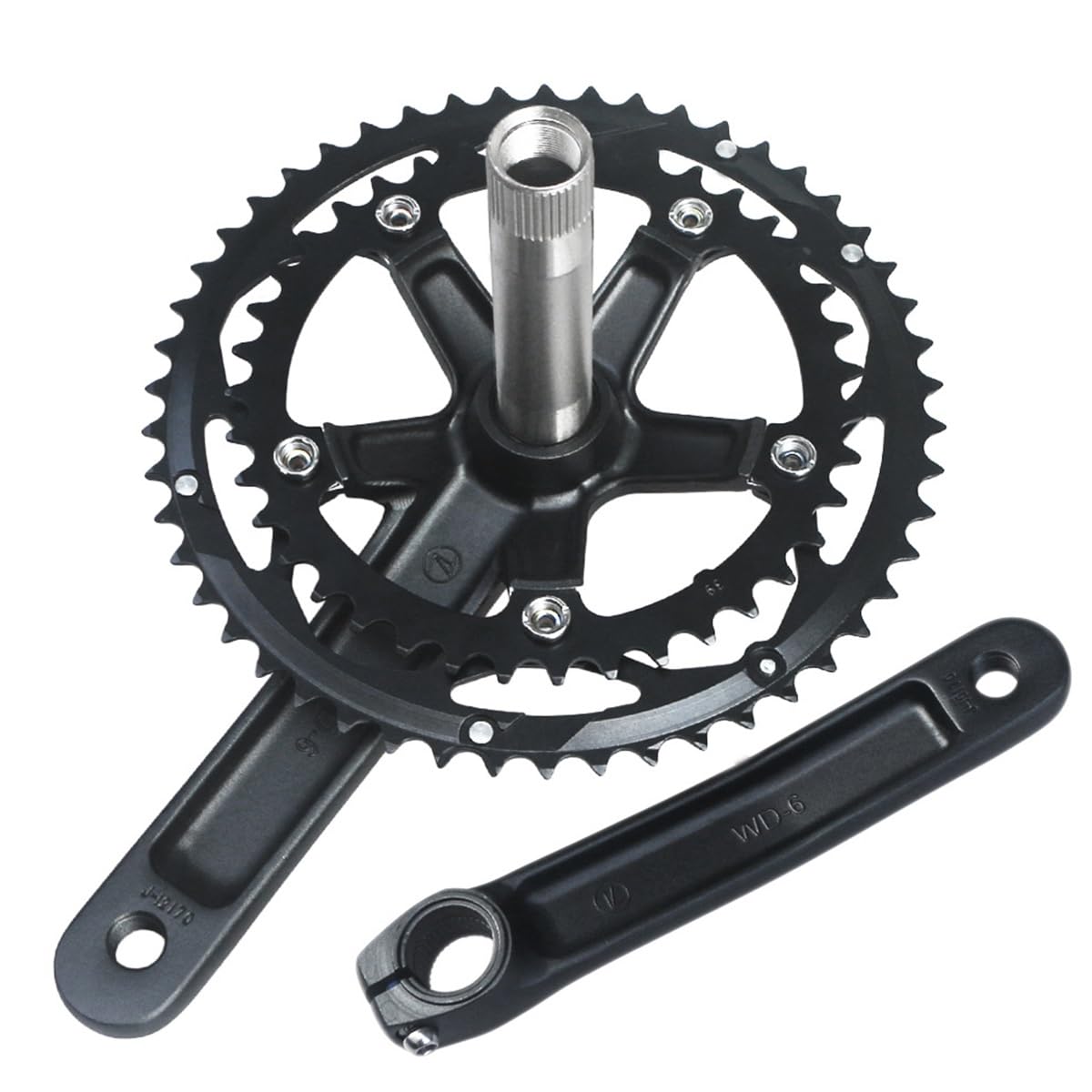 Amazon.co.jp: ロードバイククランクセット 152/165/170mm 中空