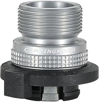 Campingmoon Butane to Propane Adapter Converter 8oz Nozzle Type Butane Canister to 1LB Propane Devices MAPP Gas Torch Connection Z19