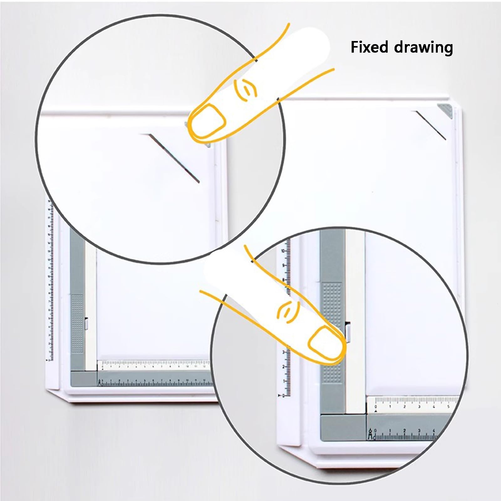 A3 Zeichentisch Zeichenbrett mit Parallelbewegung, metrische Skala, Geodreieck, rutschfeste Stützbeine für Architekten und Künstler, ideal für Grafikskizzieren