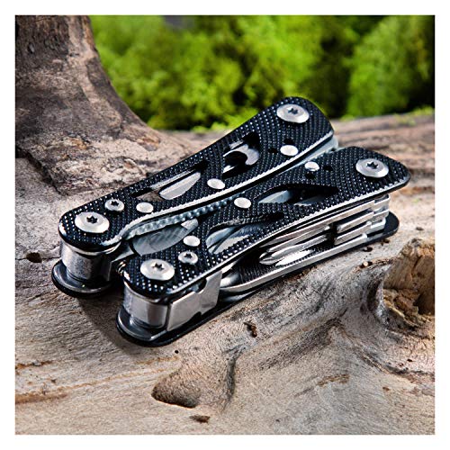 Sheffield 12350Bk Premium 12-In-1 Multi Tool, Multitool Knife Perfect For Emergencies, Camping Gear, More, Great All In One Folding Tool, Perfect Camping Gifts, Black #TOP7