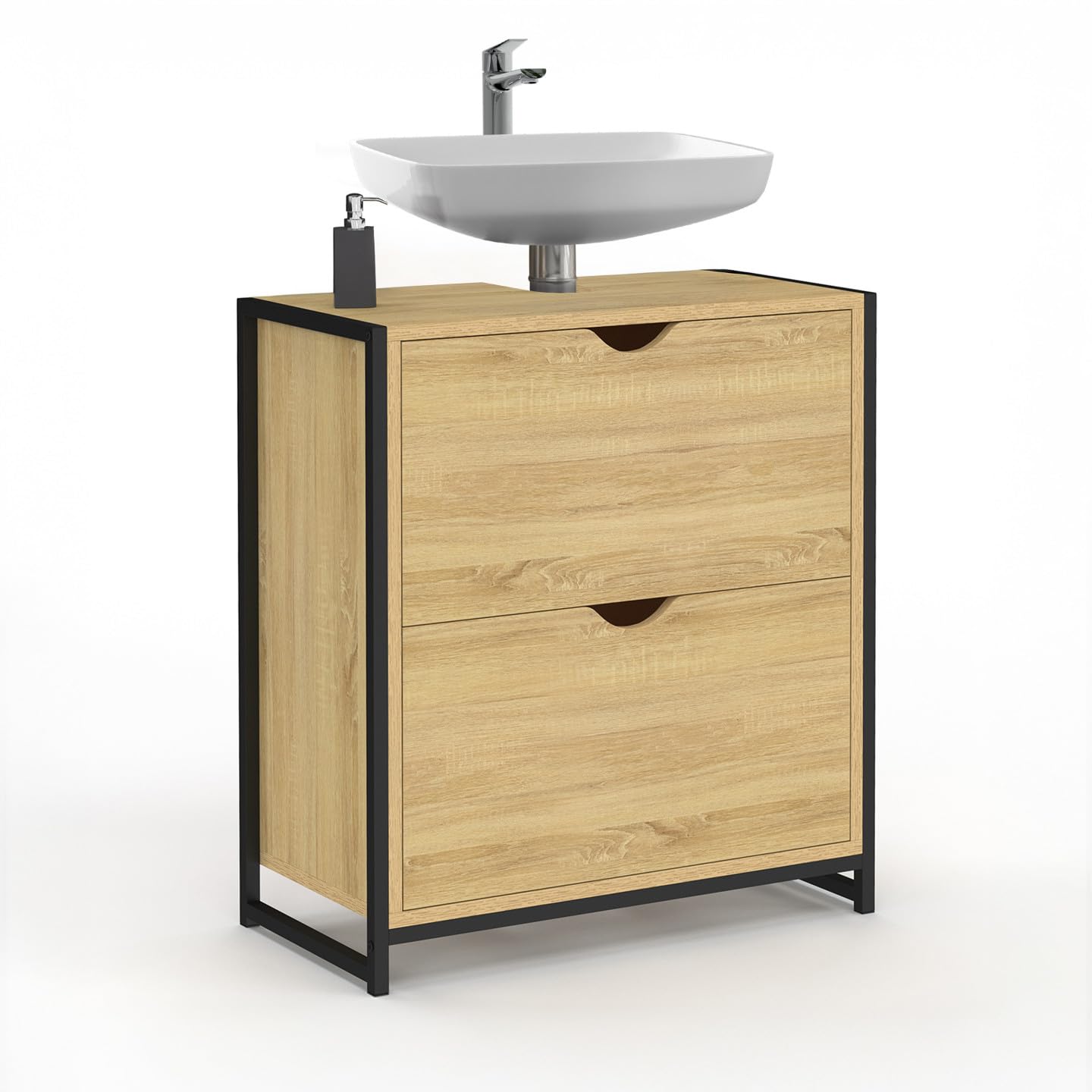 IDMarket - Mueble bajo lavabo para cuarto de baño, diseño industrial