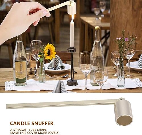 Vista 21 de Walfront Acero inoxidable Vela Snuffer Wick Dipper Oil Lamp Trim Trimmer Scissor Cutter Herramienta Gancho (Plata)