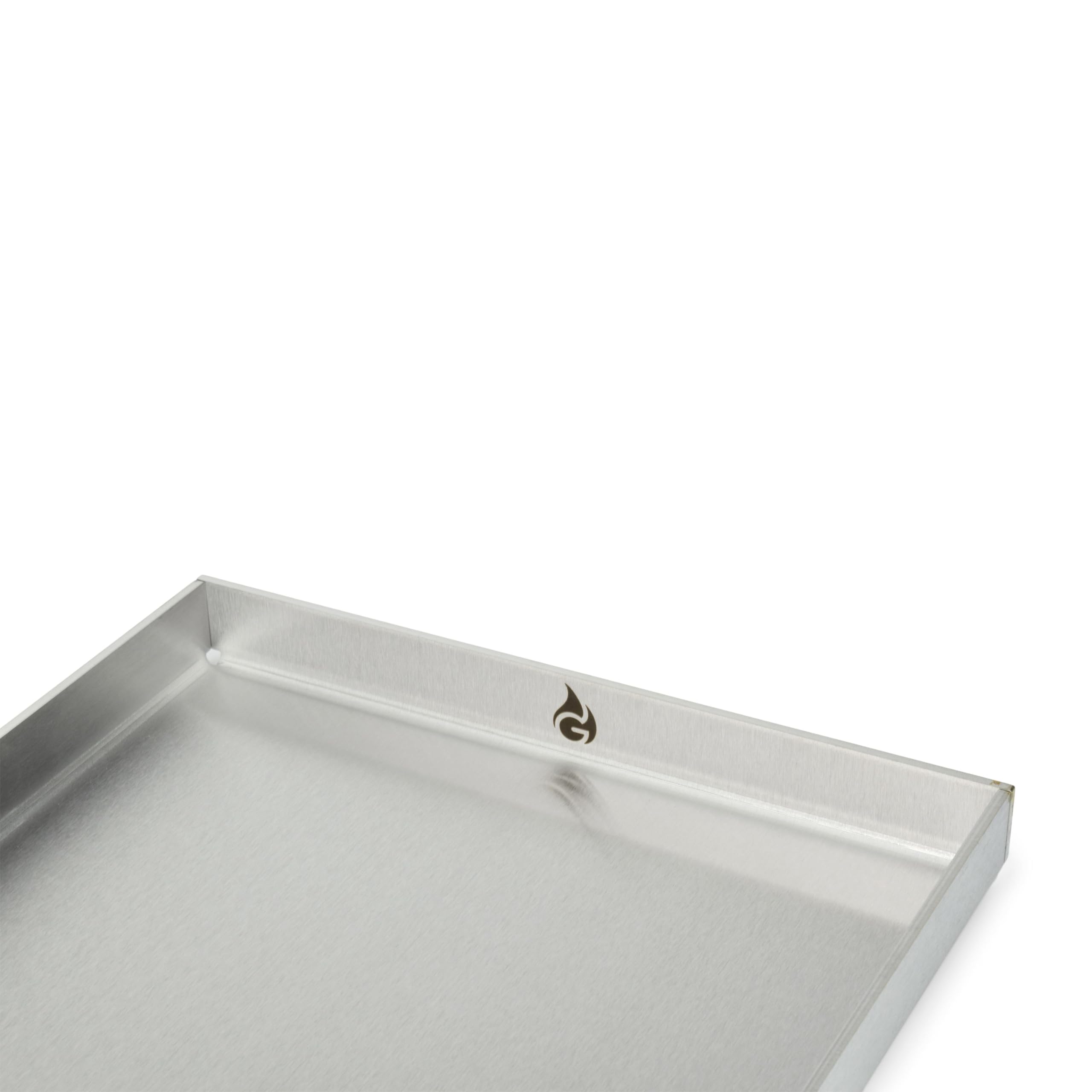 Grillrost.com Das Original Plaque de Cuisson en Acier Inoxydable | Plancha 40x30cm - Taille Universelle | 4mm Massif - Made in Germany