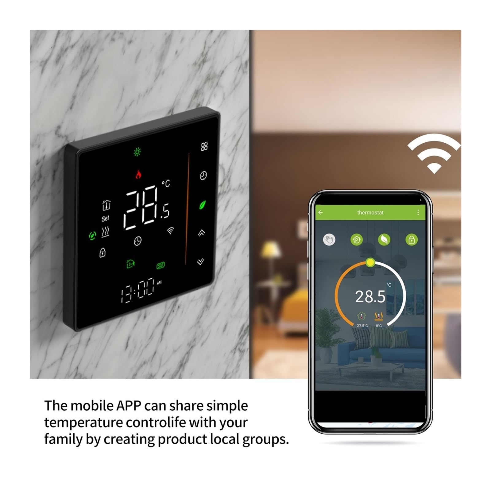 Inteligentny dom Wifi termostat regulator temperatury wody/elektryczne ogrzewanie podłogowe kocioł gazowy/Smart Life Precyzja łatwość Konfiguracji(GB-Electric-01)