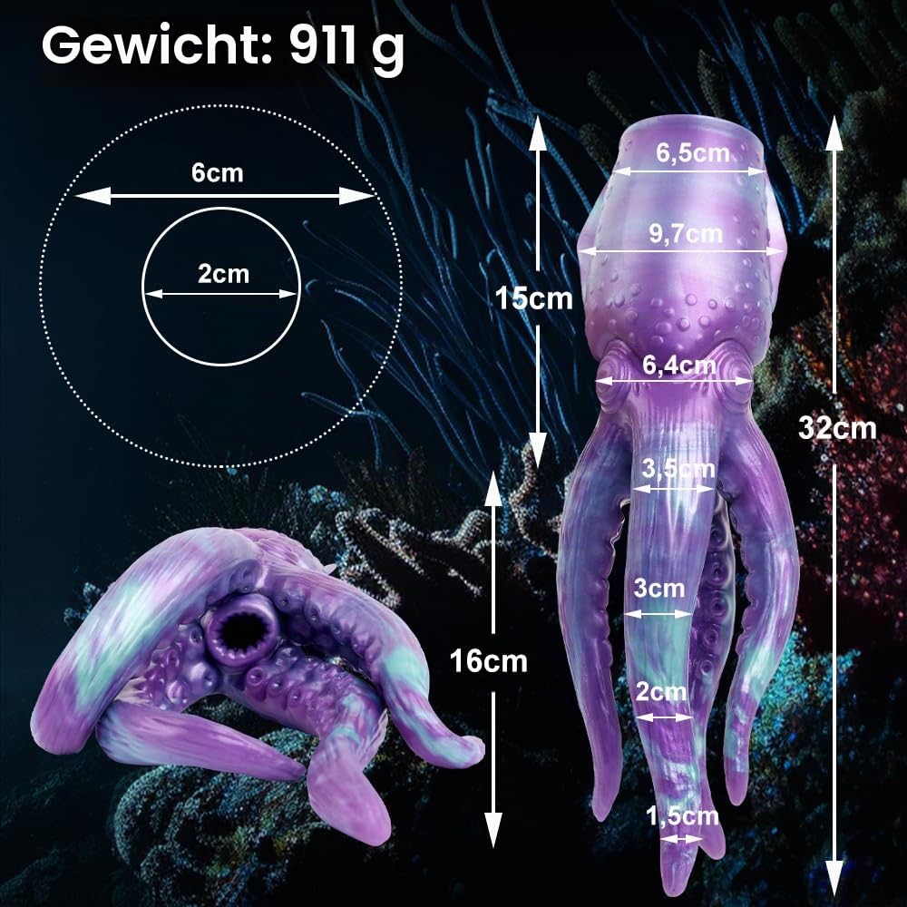 Oktopus Tentacle Masturbator Sexspielzeug 2in1 Realistischer Masturbator Mit 4 Tentakel Analplug Dildo Masturbator Monster Masturbatoren Taschenmuschi Erotik Fetisch SexSpielzeug Für Männer Solo