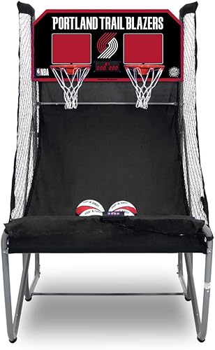Miniatura 21 de Pop-A-Shot - Home Dual Shot Arcade Basketball Game with NBA Graphics l Sensor Scoring l 16 Game Modes l 7 Balls l Foldable Storage l for All NBA Fans