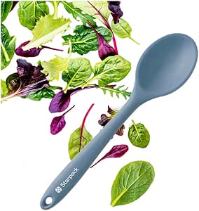 Starpack 'Mix it Up' Premium Silicone Cooking Spoons - Silicone Mixing Spoons for Baking Heat Resistant 600°F - Kitchen Spoons for Nonstick Cookware - Silicone Serving Spoons - Rubber Stirring Spoon