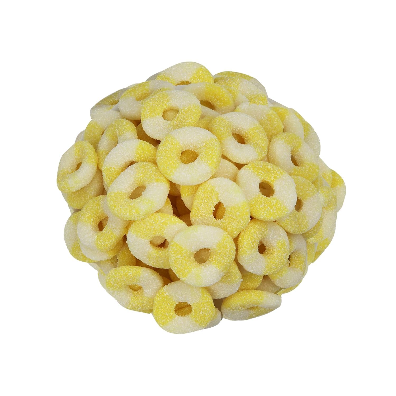 Smarty Stop Mini Sour Gummy Rings Candy GummiRoos (2 Pound (Pack of 1), Pineapple)