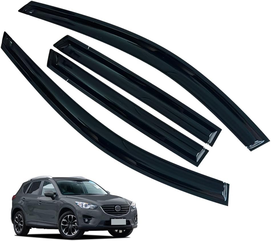 Window Visors Rain Guards for Mazda CX5 2013 2014 2015 2016 Accessories, Wind Deflectors Vent Shades for Mazda CX5