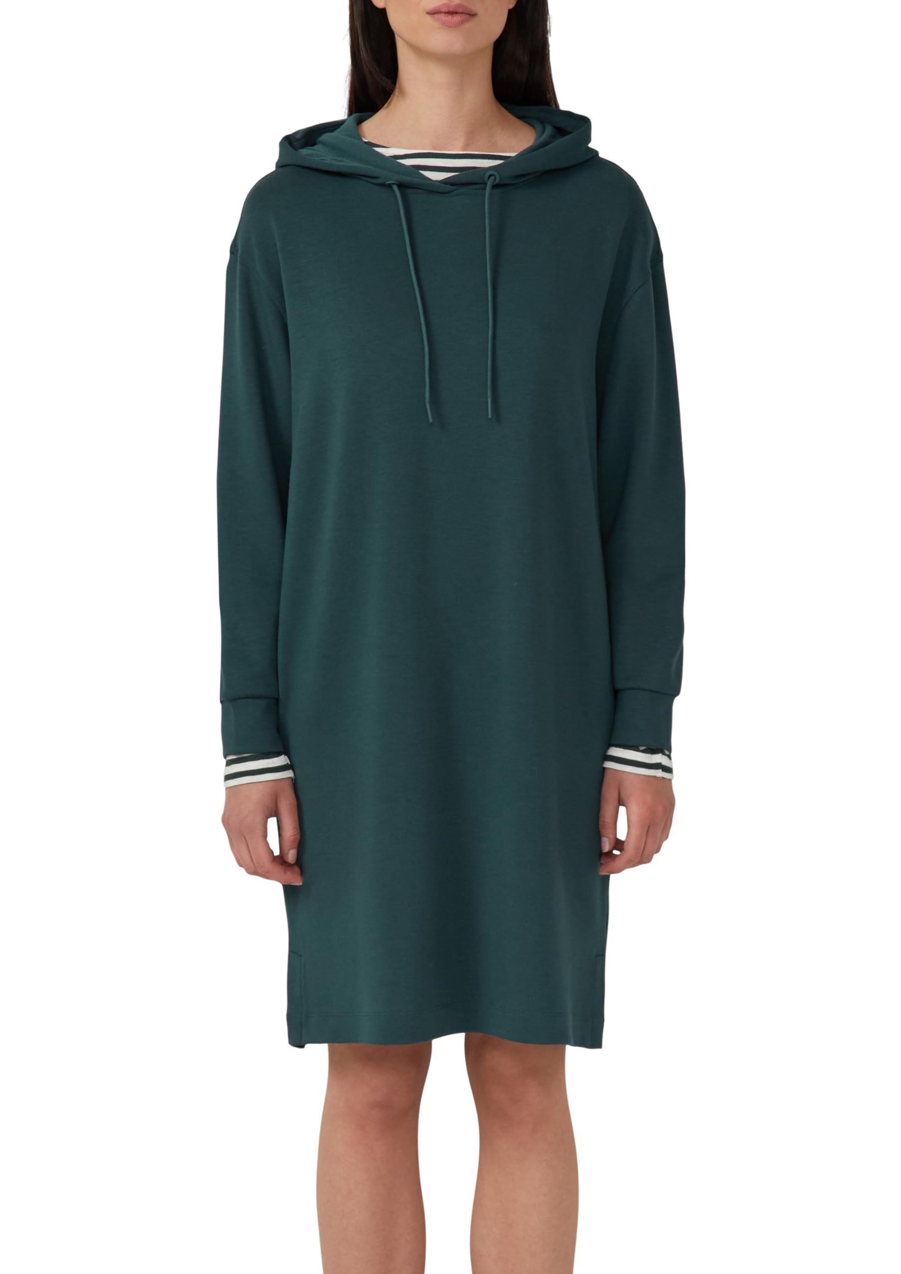 s.Oliver Scuba-Kleid mit Eingrifftaschen und Kapuze