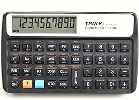 Calculadora Financeira Truly TR12C Platinum +120 Funções RPN (notação Polonesa reversa)