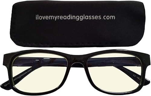 Miniatura 2 de Gafas de lectura para ordenador con lentes de color ámbar para minimizar la tensión ocular digital causada por la luz azul nociva emitida desde