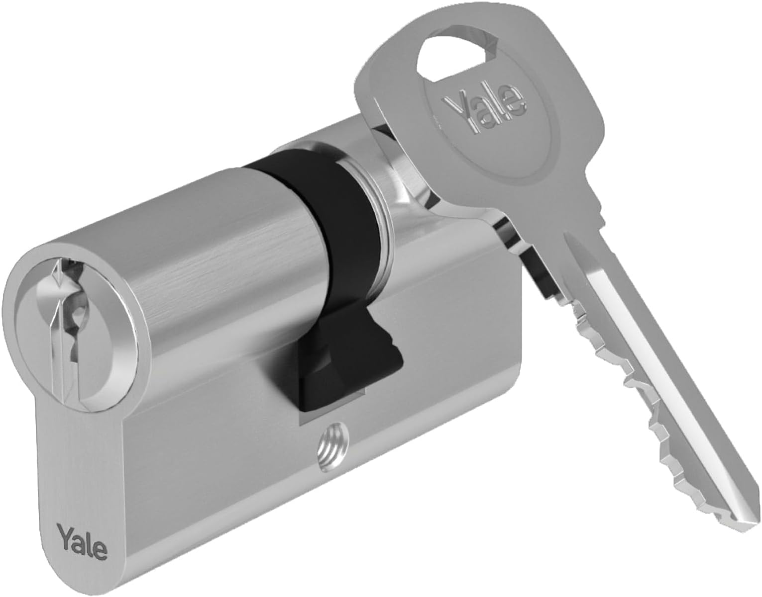 Yale 500 Plus Series Euro Profile Cylinder - Double - 30/30 - Satin Nickel - Box Quantity 1
