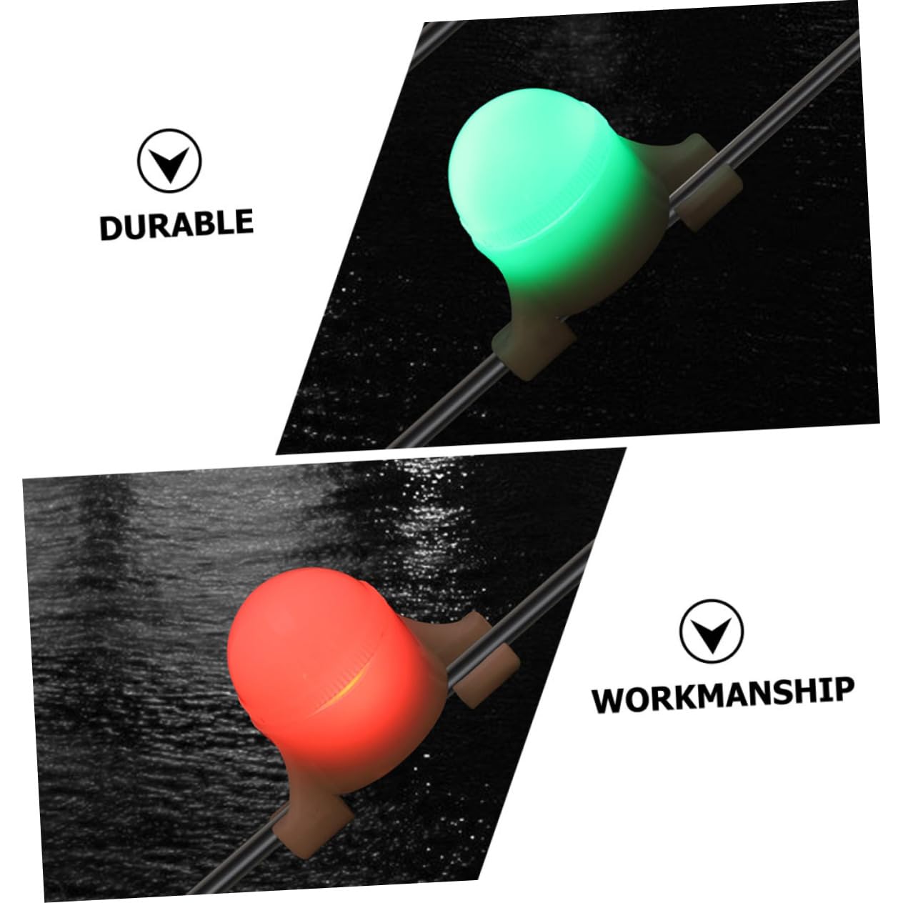 Mikikit 3 Set Di Lampade Da Pesca A Led Pratiche Lampade Da Notte Per Esterni A Induzione Dimensioni Compatte Peso Leggero Per Luci Da Pesca Allaperto 4 Pezzi * 3