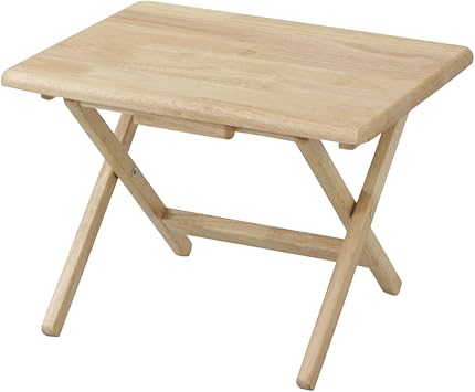 Yamazen STR-50LNA Folding Side Table, Low Type, Natural
