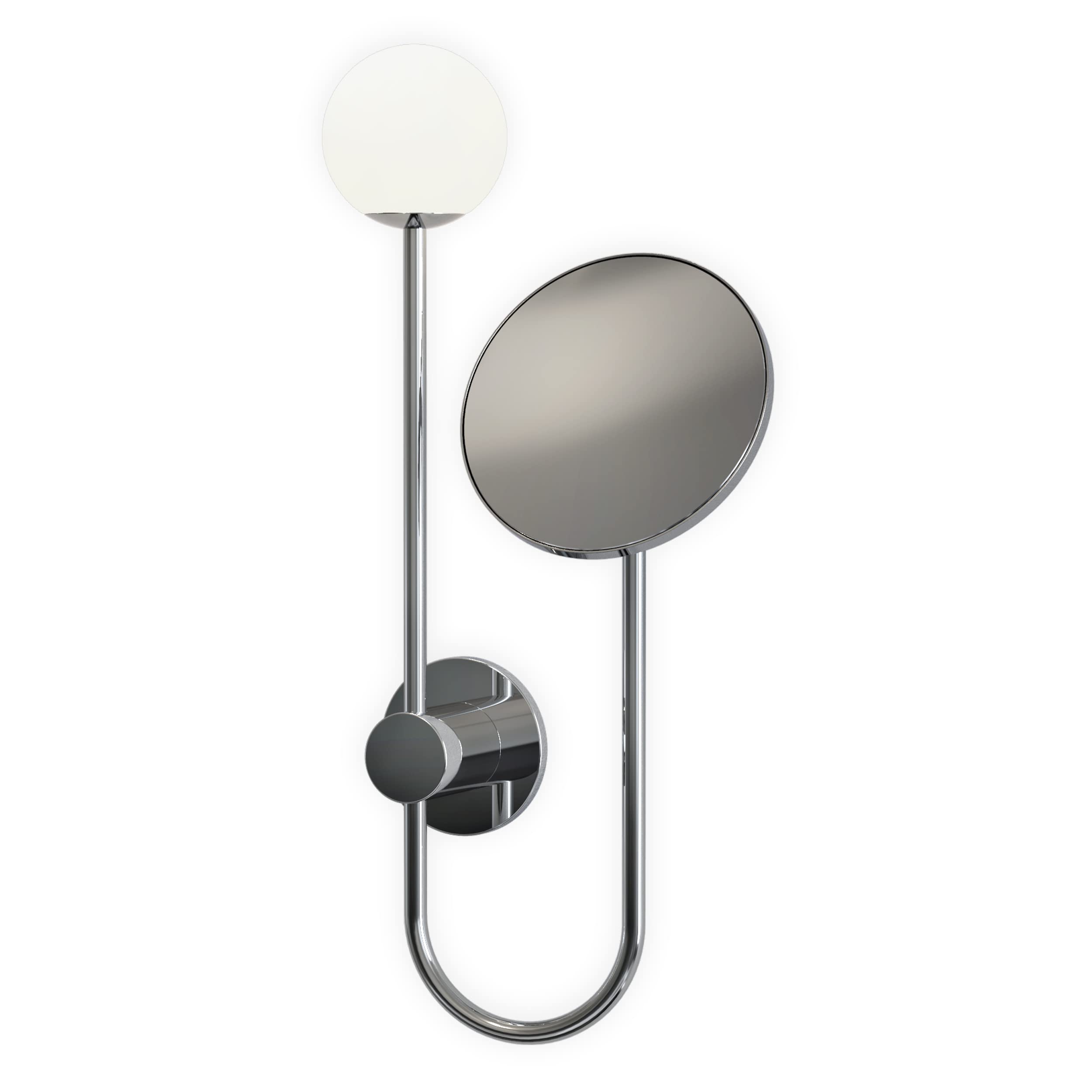 Astro Orb - Specchio ingranditore da bagno dimmerabile, grado di protezione IP44, cromato lucido, lampada G9, progettato in Gran Bretagna, 1424001