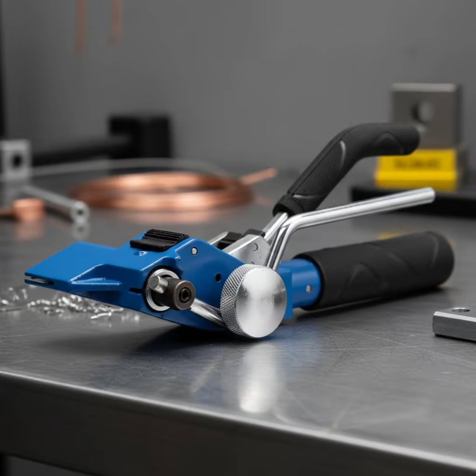 B Baosity Dispositivo de Fijación de Banda Flejadora Manual Tensador de Banda de Acero con Palanca de Alto Efecto Cuerpo Pintado Empuñaduras Adecuado para Embalaje Industrial Camiones Almacenes