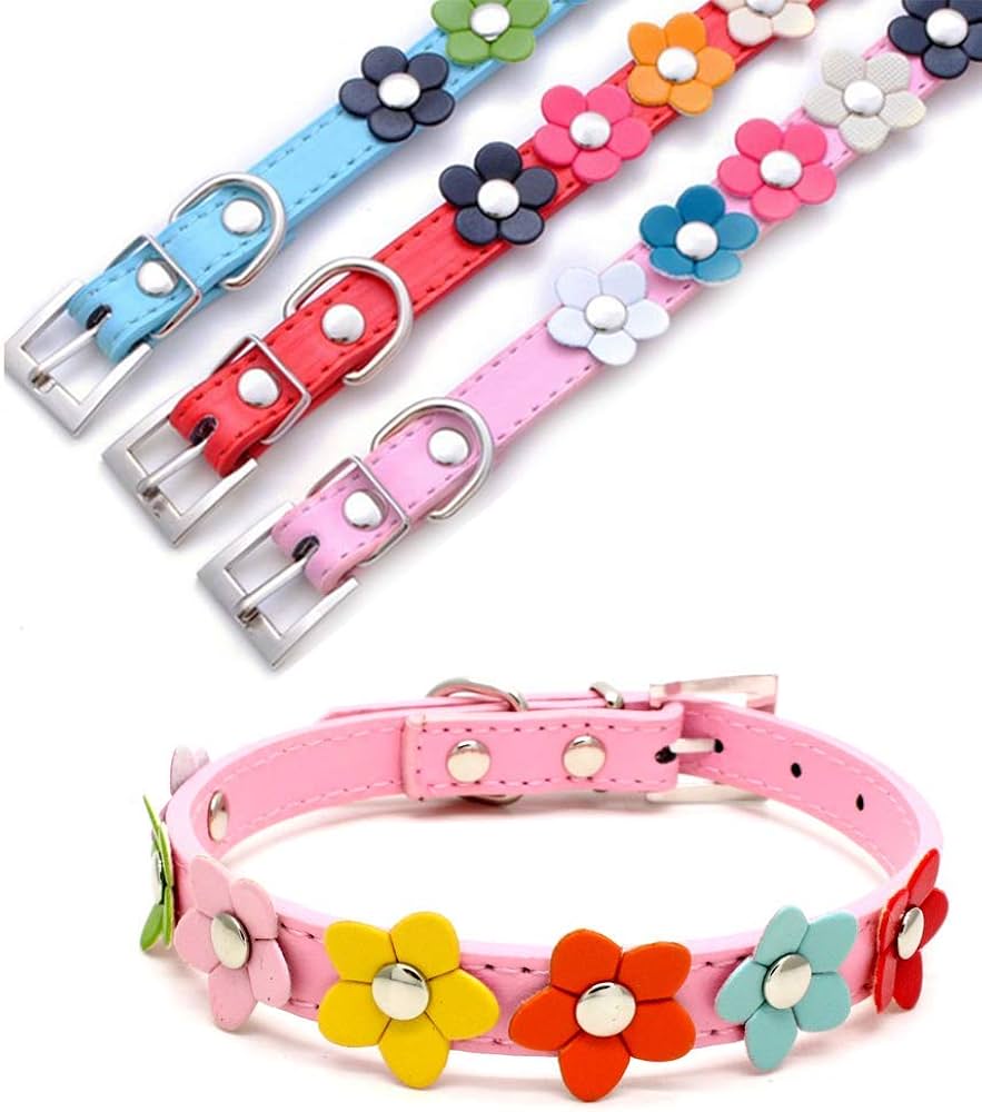 Amazon | 3個セット 猫 首輪 犬 首輪 ネコ 猫用 安全 レザー防水