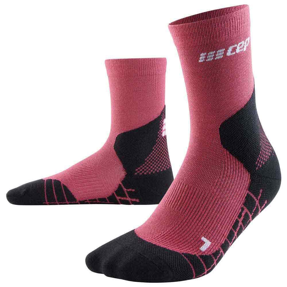 CEP - HIKING LIGHT MERINO LOW CUT SOCKS REDESIGN für Damen | Wandersocken aus Merinowolle mit Kompression | Trekkingsocken für leichte Beine